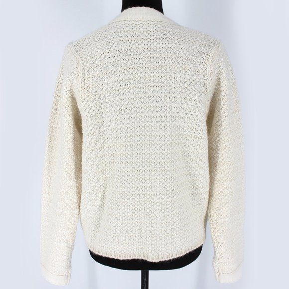 NWT Sandro Crepide Tweed Highneck Cardigan Size 3 - Picture 5 of 6